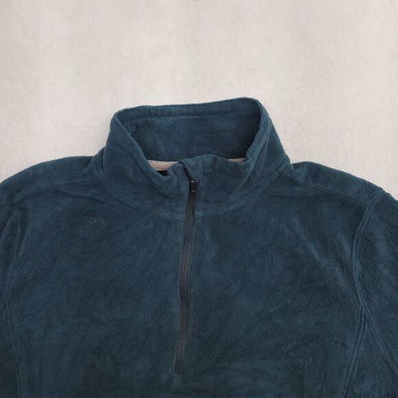 Eddie Bauer 1/4 Zip Up Long Sleeve Pullover Jacket Womens Size Large L Blue - Picture 1 of 13